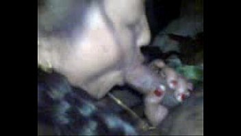 Filming a Kazakh woman sucking cock without a rubber, drooling